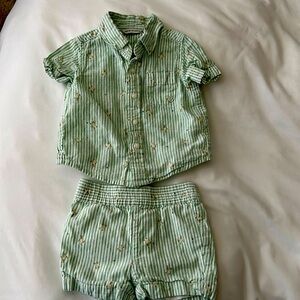 EUC Janie & Jack Shorts and Shirt Set 6-12 Months